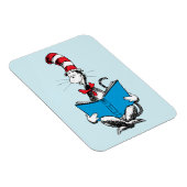 Magnet Flexible Chat en lecture Casquette (Côté Droit)