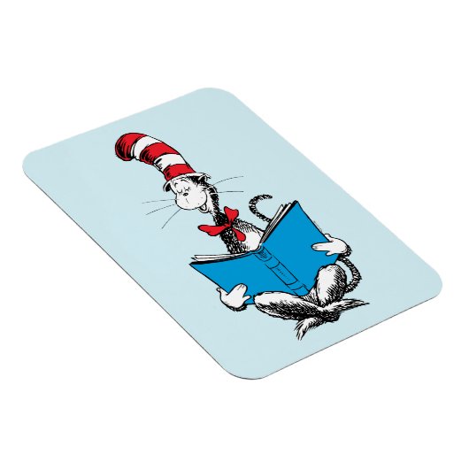 Magnet Flexible Chat en lecture Casquette (Côté Droit)