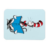 Magnet Flexible Chat en lecture Casquette (Horizontal)