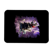 Magnet Flexible Chat équitation Panda Llama Unicorn (Horizontal)