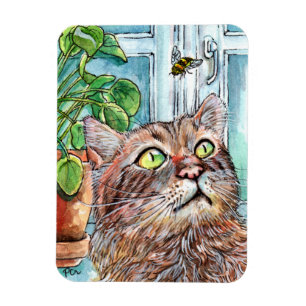 Magnet Flexible Chat et abeille