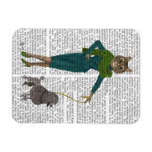 Magnet Flexible Chat et caniche (Horizontal)