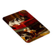 Magnet Flexible Chat et chatons Jouer avec chaise (Côté Droit)