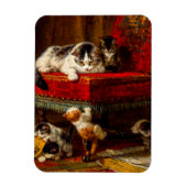 Magnet Flexible Chat et chatons Jouer avec chaise (Vertical)