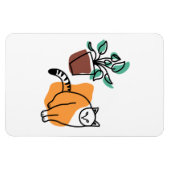 Magnet Flexible Chat et le plante (Horizontal)