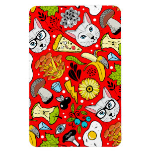 Magnet Flexible Chat et oeuf sur le rouge