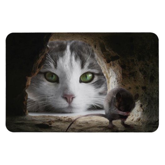 Magnet Flexible Chat et souris (Horizontal)