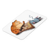 Magnet Flexible Chat et souris Jouer aux échecs Dessin drôle (Côté Gauche)