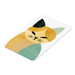 Magnet Flexible Chat géométrique minimaliste scandinave moderne