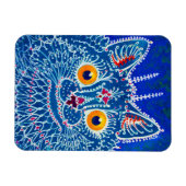 Magnet Flexible Chat gothique bleu (Horizontal)