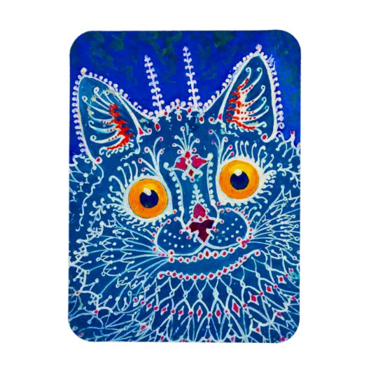 Magnet Flexible Chat gothique bleu (Vertical)