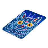 Magnet Flexible Chat gothique bleu (Côté Gauche)