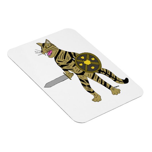 Magnet Flexible Chat guerrier (Côté Droit)