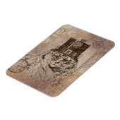Magnet Flexible Chat Kitty Steampunk en chapeau supérieur, Équipem (Côté Gauche)