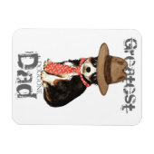 Magnet Flexible Chat long Chihuahua Papa (Horizontal)