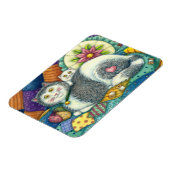 MAGNET FLEXIBLE CHAT MÈRE & CUISINE, QUILTS EN PATCHWORK, PINCUSHI (Côté Gauche)