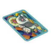 MAGNET FLEXIBLE CHAT MÈRE & CUISINE, QUILTS EN PATCHWORK, PINCUSHI (Côté Droit)