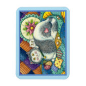MAGNET FLEXIBLE CHAT MÈRE & CUISINE, QUILTS EN PATCHWORK, PINCUSHI (Vertical)