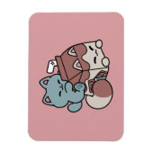 Magnet Flexible Chat Mignon Lait Chocolat – Boisson Confortable et (Vertical)