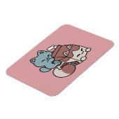 Magnet Flexible Chat Mignon Lait Chocolat – Boisson Confortable et (Côté Gauche)