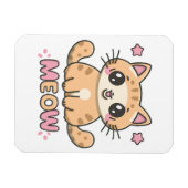 Magnet Flexible chat mignon miaou (Horizontal)