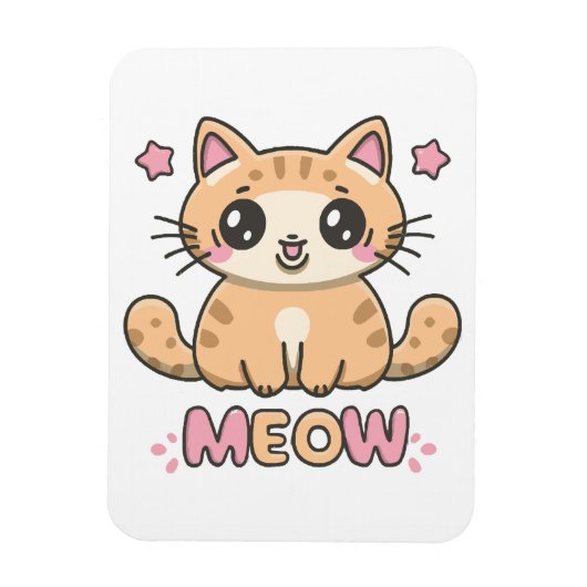 Magnet Flexible chat mignon miaou (Vertical)