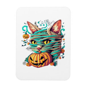 Magnet Flexible Chat momie drôle Halloween