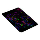 Magnet Flexible Chat Neon Glow (Côté Droit)