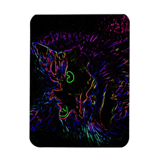 Magnet Flexible Chat Neon Glow (Vertical)
