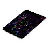 Magnet Flexible Chat Neon Glow (Côté Gauche)