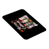Magnet Flexible Chat Noël Santa Hat Funny Joyeux Noël (Côté Droit)
