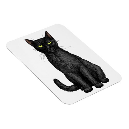 Magnet Flexible chat noir (Côté Droit)