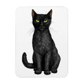Magnet Flexible chat noir (Vertical)