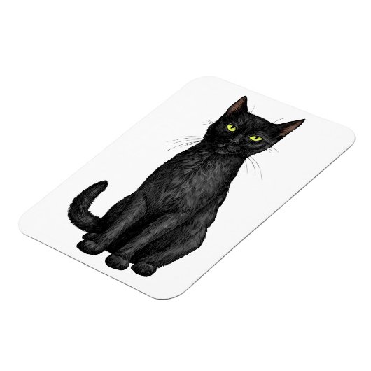Magnet Flexible chat noir (Côté Gauche)