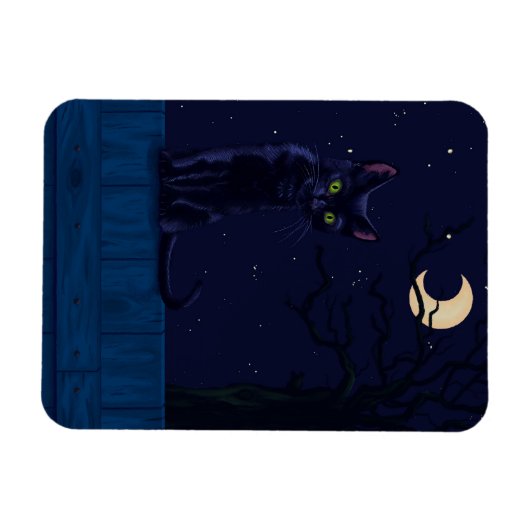 Magnet Flexible Chat noir (Horizontal)