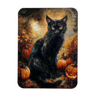 Magnet Flexible Chat noir éffrayant Halloween flexible