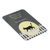 Magnet Flexible Chat noir effrayant sur la clôture de poche (Côté Droit)