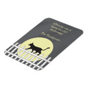 Magnet Flexible Chat noir effrayant sur la clôture de poche (Côté Gauche)