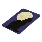 Magnet Flexible Chat noir et lune (Côté Gauche)