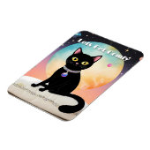 Magnet Flexible Chat Noir - Installons-Nous Confortablement (Côté Gauche)