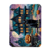 Magnet Flexible Chat noir, Jack O Lanterns, Halloween Maison Éffra (Vertical)