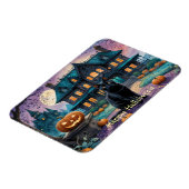 Magnet Flexible Chat noir, Jack O Lanterns, Halloween Maison Éffra (Côté Gauche)