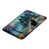 Magnet Flexible Chat noir, Jack O Lanterns, Halloween Maison Éffra (Côté Gauche)