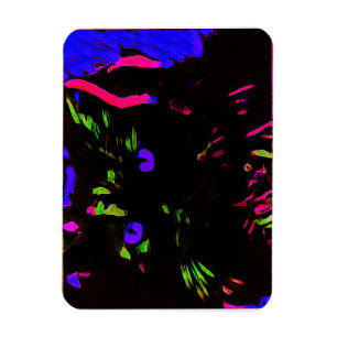 Magnet Flexible Chat noir néon avec yeux brillants