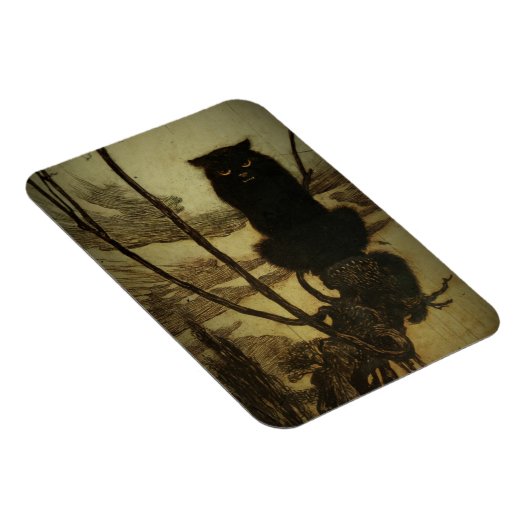 Magnet Flexible Chat noir Scowling (Côté Droit)