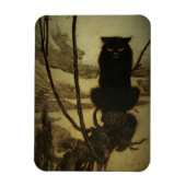 Magnet Flexible Chat noir Scowling (Vertical)