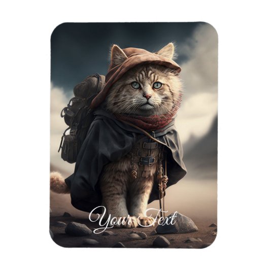 Magnet Flexible Chat pèlerin. (Vertical)