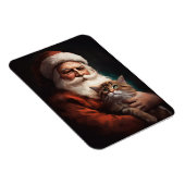 Magnet Flexible Chat Perse avec Noël Festif du Père Noël (Côté Droit)