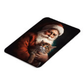 Magnet Flexible Chat Perse avec Noël Festif du Père Noël (Côté Gauche)