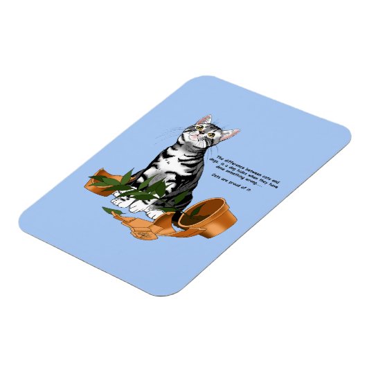 Magnet Flexible Chat plante (Côté Gauche)